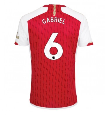 Arsenal Gabriel Magalhaes #6 Hemmatröja 2023-24 Kortärmad